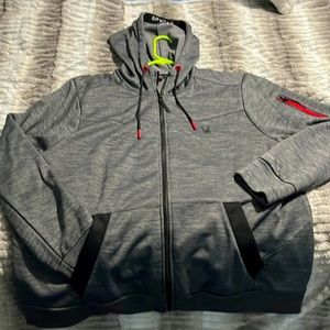 Spyder | Shirts | Mens Grey Full Zip Spyder Hoodie Size Xxl Nwot Red  Accents | Poshmark